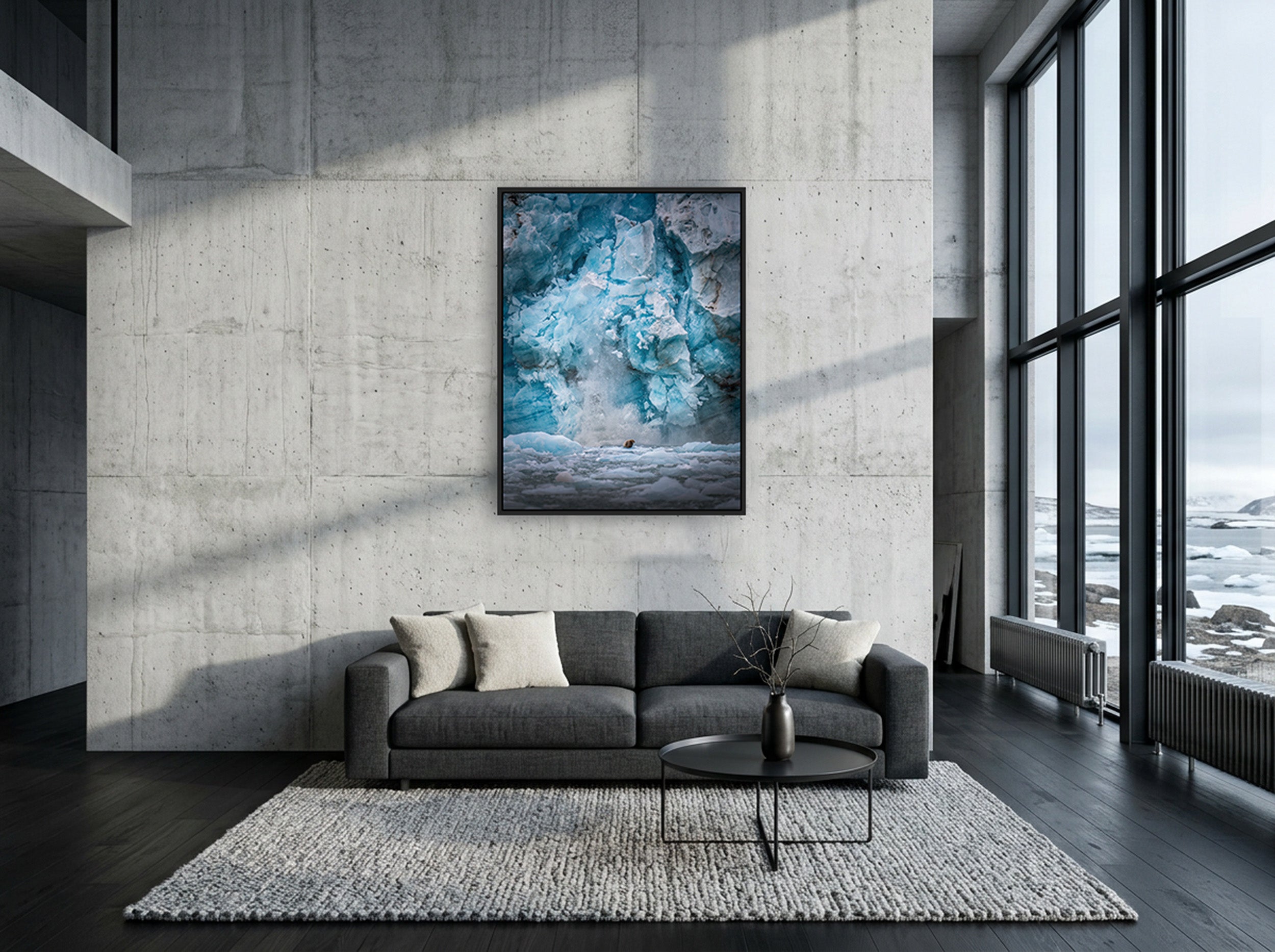 ICEFALL by Axel Schmidtke — glacier ice, limited edition fine art print, vertical format