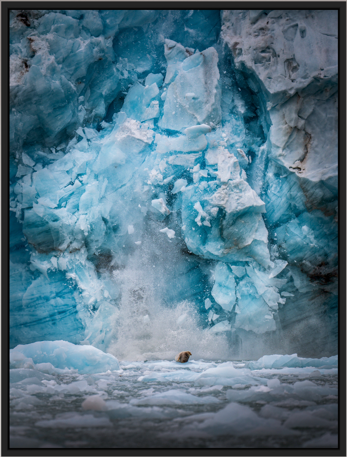ICEFALL by Axel Schmidtke — glacier ice, limited edition fine art print, vertical format