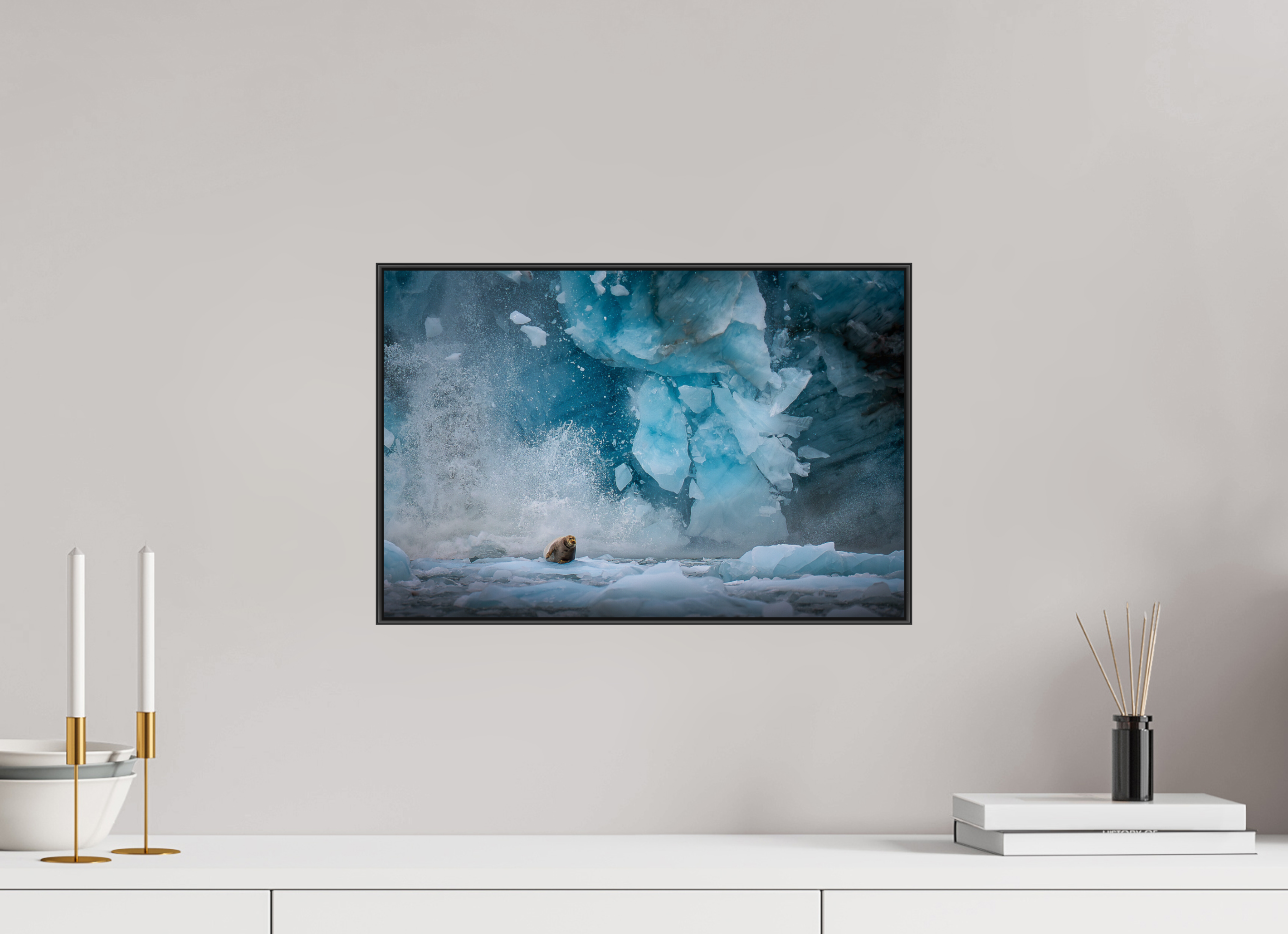 45 x 30 cm, Fine Atz Print auf Alu-Dibond in ArtBox (Black) CHAOS – Gallery Edition (Framed Aluminum ArtBox)