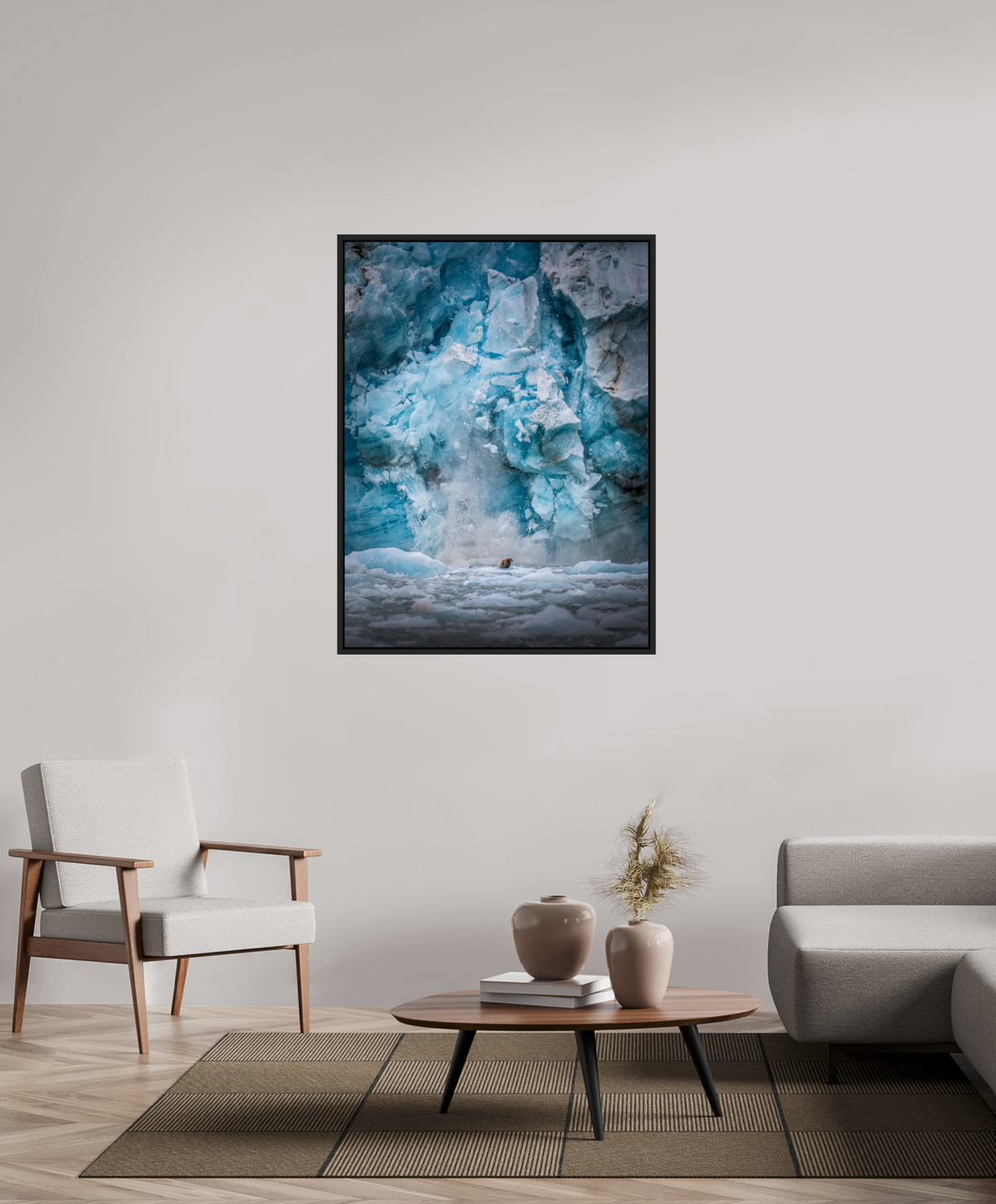 ICEFALL by Axel Schmidtke — glacier ice, limited edition fine art print, vertical format