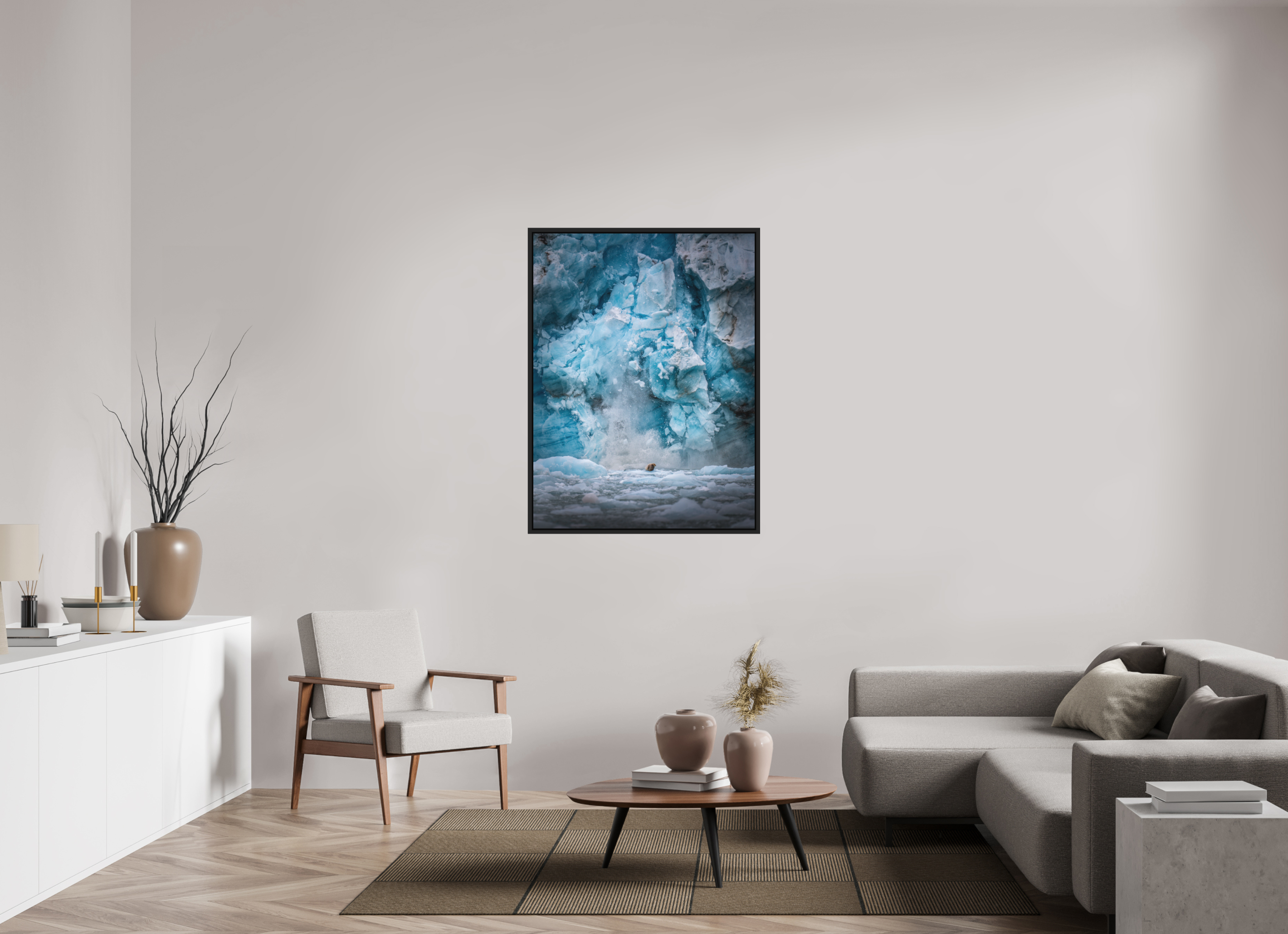 ICEFALL by Axel Schmidtke — glacier ice, limited edition fine art print, vertical format